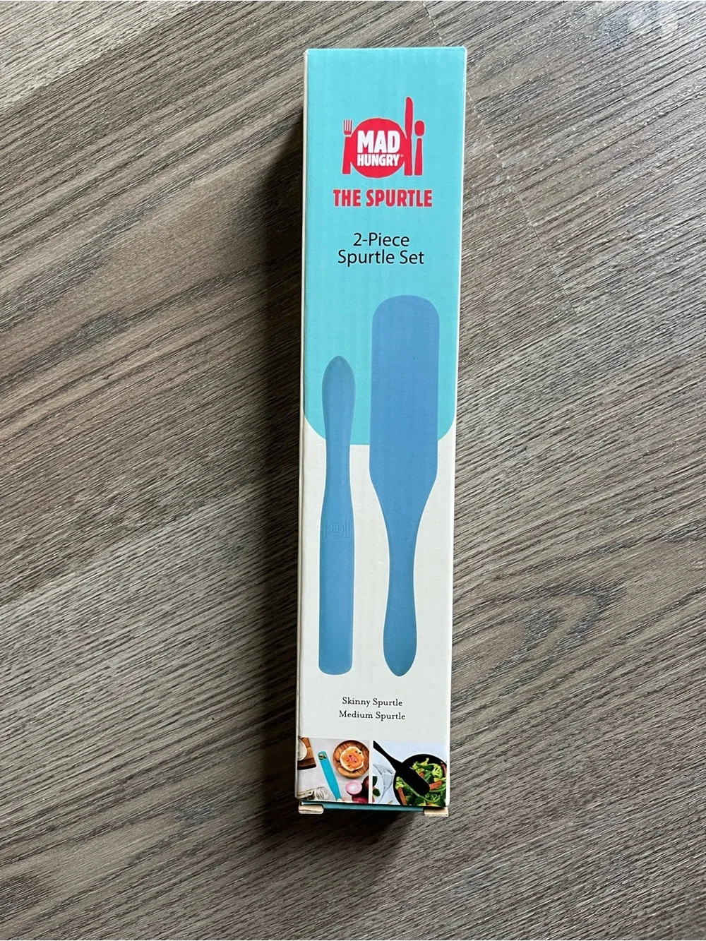 Blue 2-Piece Spurtle Set - Silicone Cooking Utensils